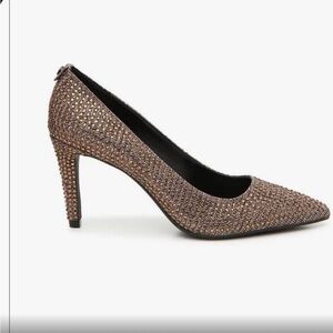Michael Kors ABBI Flex Pump Bronze Glitter Size 7